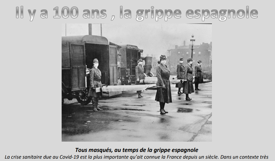 Il y a 100 ans la grippe espagnole