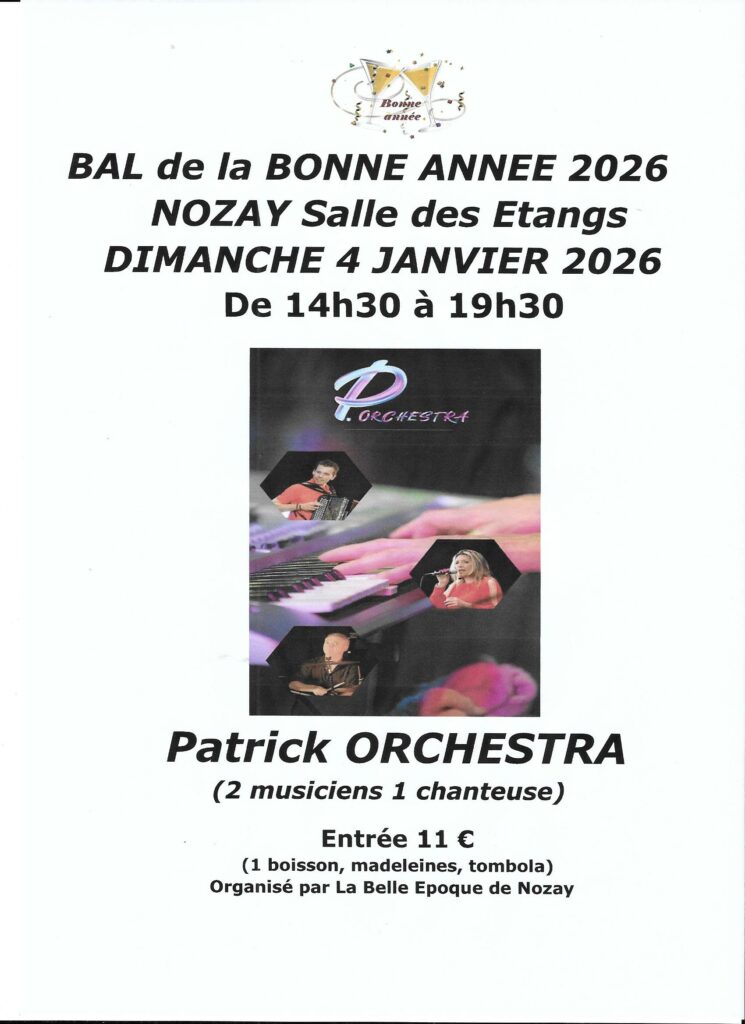 Bal de la bonne année 2026 – Nozay le 4 janvier 2026
