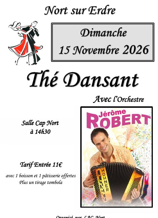 Thé Dansant le 15 Novembre 2026